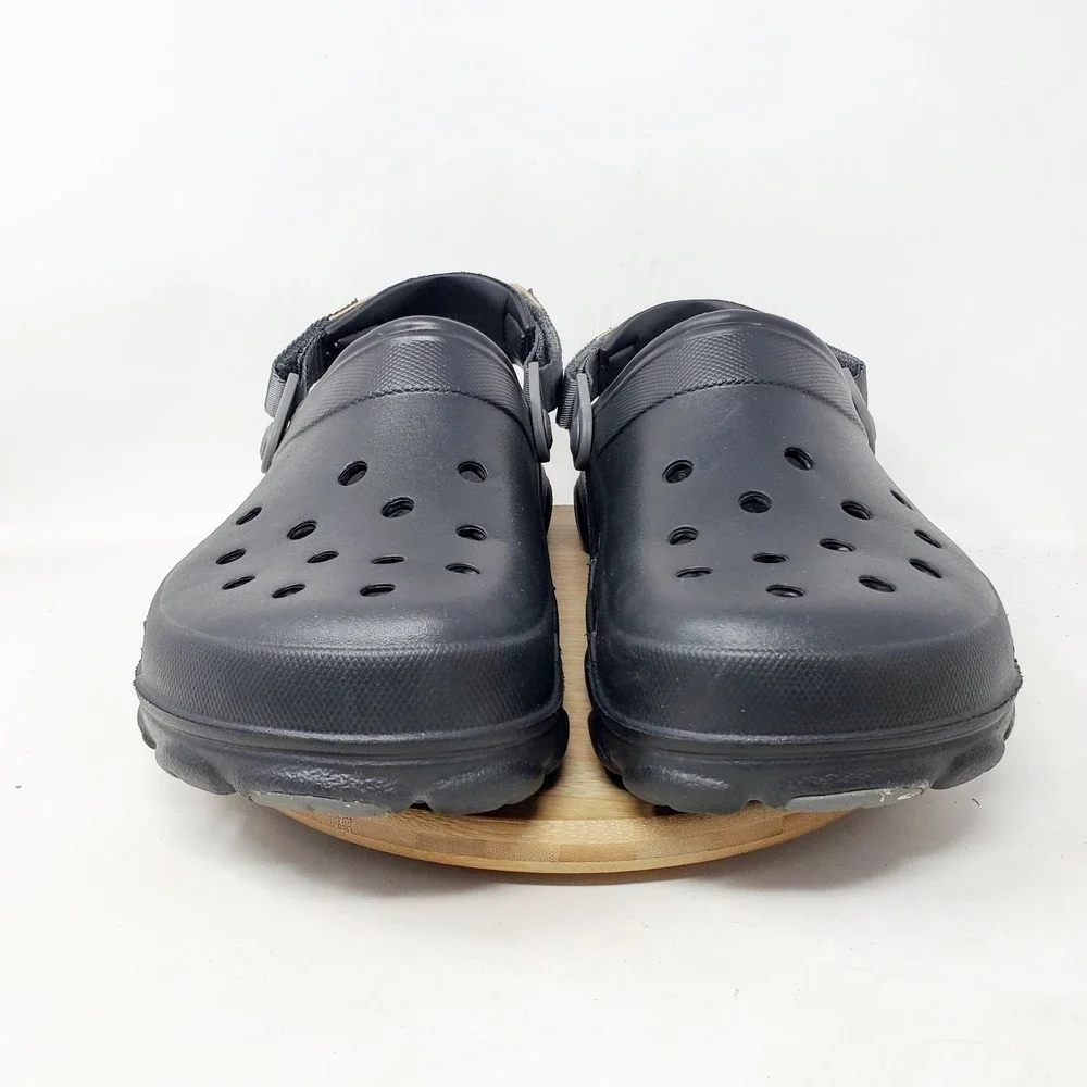 Crocs Sandals Mens 10 All Terrain Clog Black Slip On Water Shoes